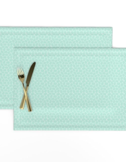 Aqua Blue Colored Pastel Easter Eggs Placemats
