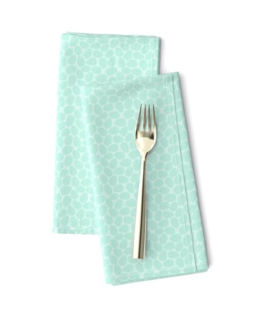 Aqua Blue Colored Pastel Easter Eggs Dinner Napkins