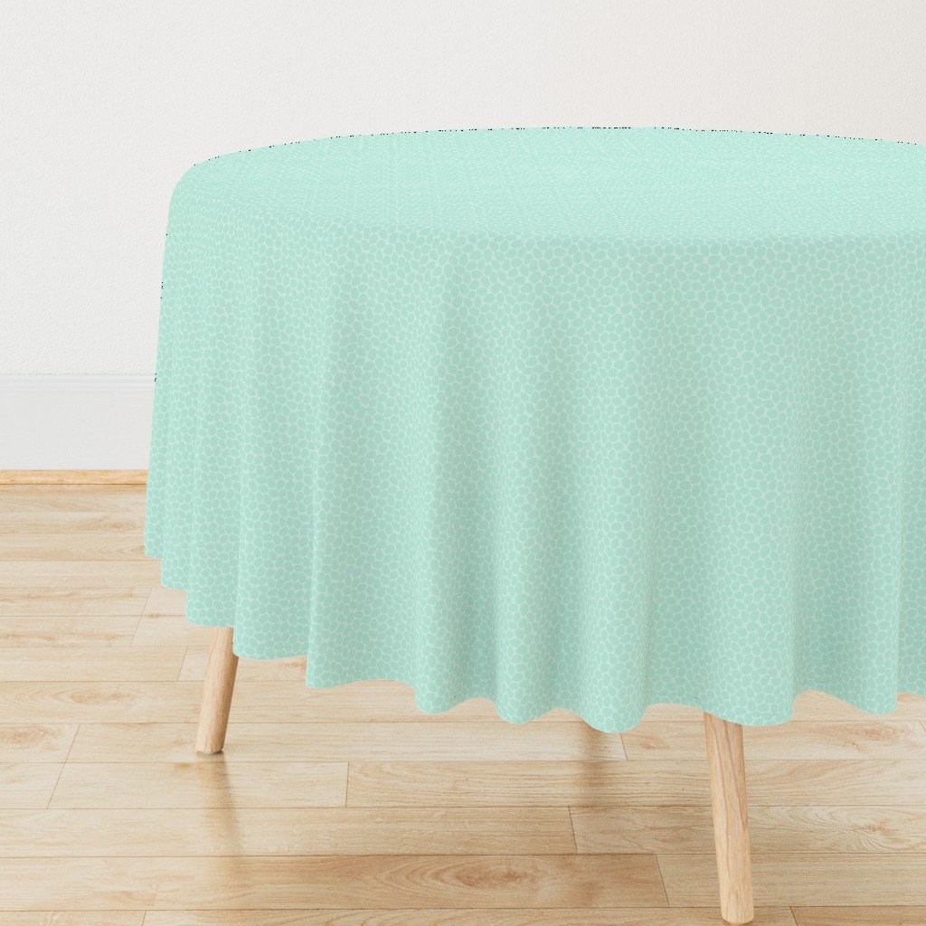 Aqua Blue Colored Pastel Easter Eggs Round Tablecloth Aqua Blue Colored Pastel Easter Eggs Round Tablecloth