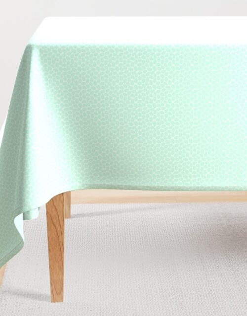 Aqua Blue Colored Pastel Easter Eggs Rectangular Tablecloth