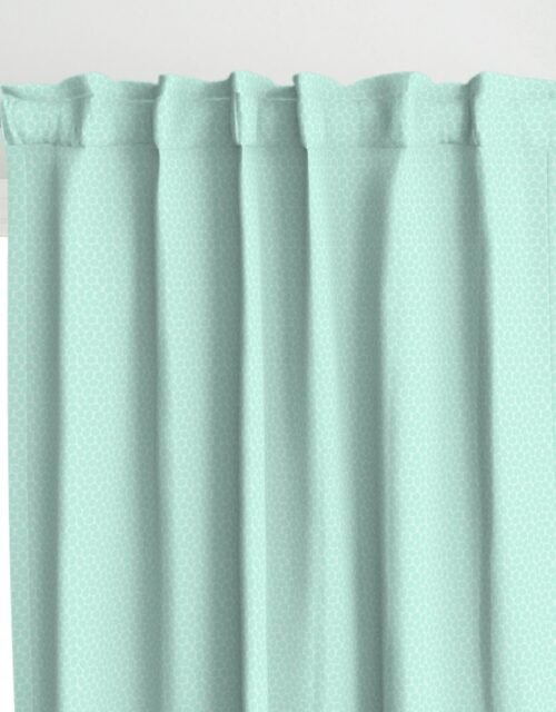 Aqua Blue Colored Pastel Easter Eggs Curtains