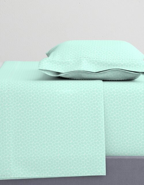 Aqua Blue Colored Pastel Easter Eggs Sheet Set