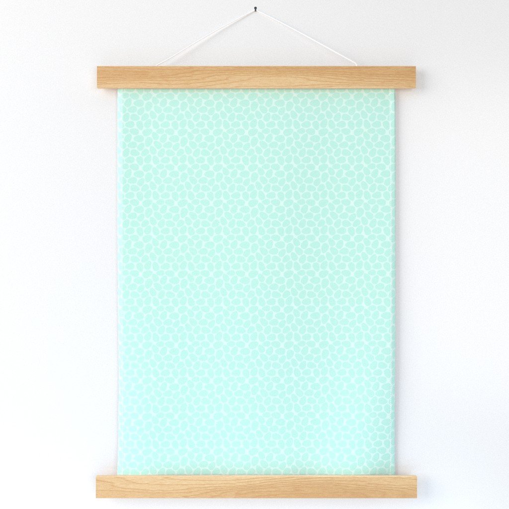 Aqua Blue Colored Pastel Easter Eggs Wall Hanging Aqua Blue Colored Pastel Easter Eggs Wall Hanging