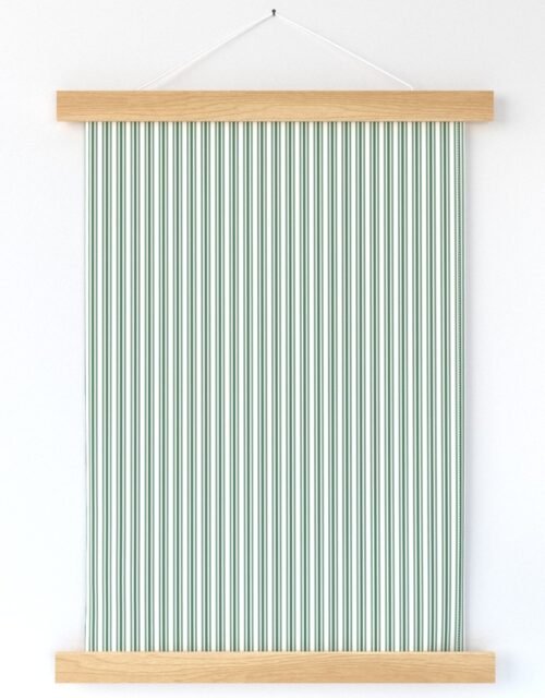 Classic Small Green Boot Pastel Green French Mattress Ticking Double Stripes Wall Hanging