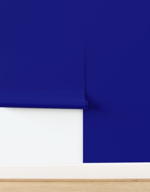 Solid Navy Blue Art Deco Lunar Fusion Collection Wallpaper