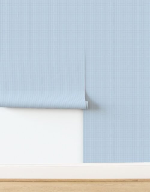 Micro Airy Blue Gingham Check Wallpaper
