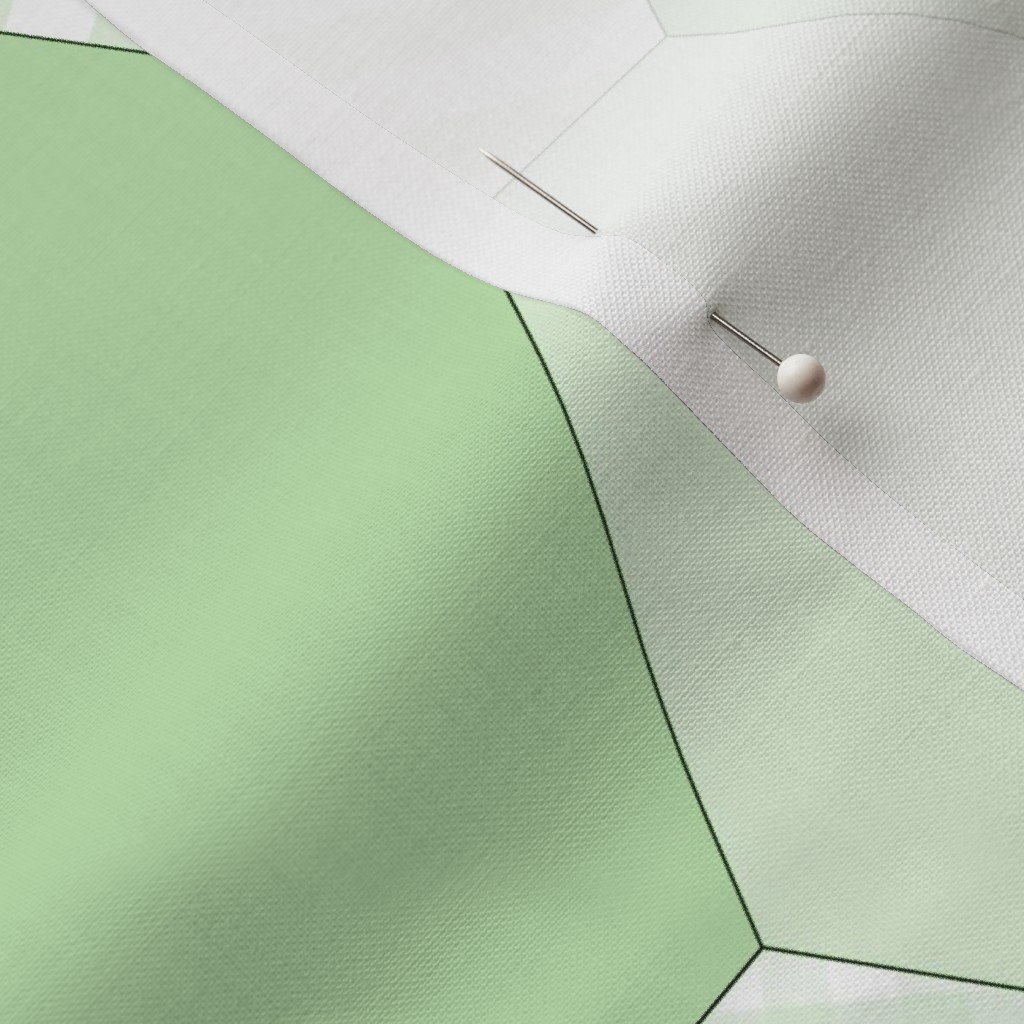 Fabric in Large Hexagonal Green Freshness Honeycomb Quilt Pattern Fabric Fabric in Large Hexagonal Green Freshness Honeycomb Quilt Pattern Fabric - Image 3