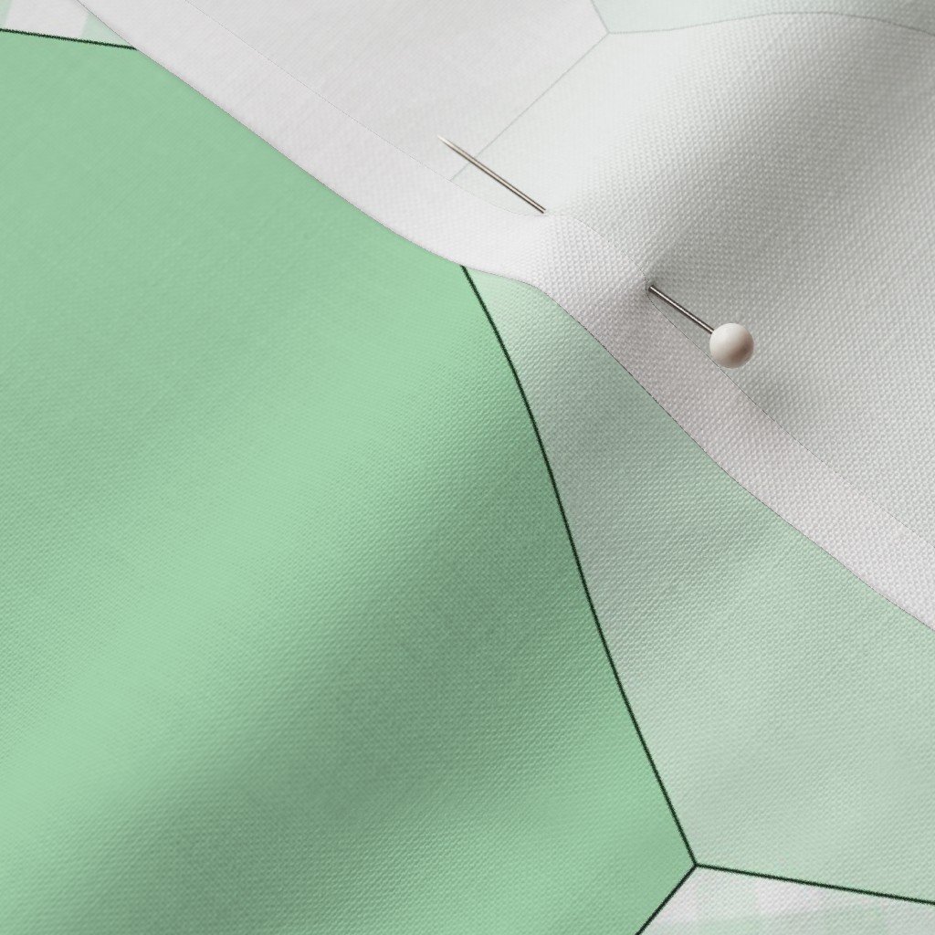 Fabric in Large Hexagonal Mint Delight Honeycomb Pattern Quilt Pattern Fabric Fabric in Large Hexagonal Mint Delight Honeycomb Pattern Quilt Pattern Fabric - Image 3