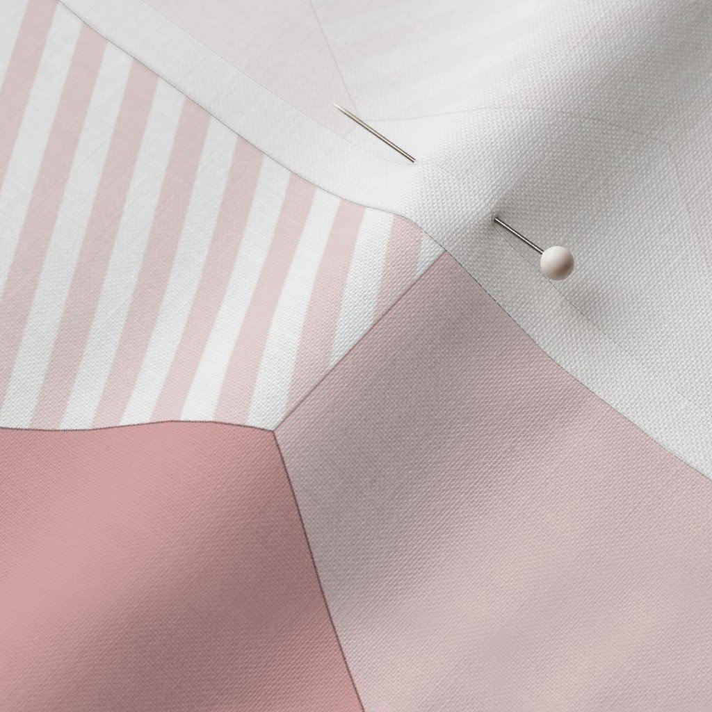 Fabric in Small Hexagonal Blush Delight Honeycomb Pattern Fabric Fabric in Small Hexagonal Blush Delight Honeycomb Pattern Fabric - Image 3