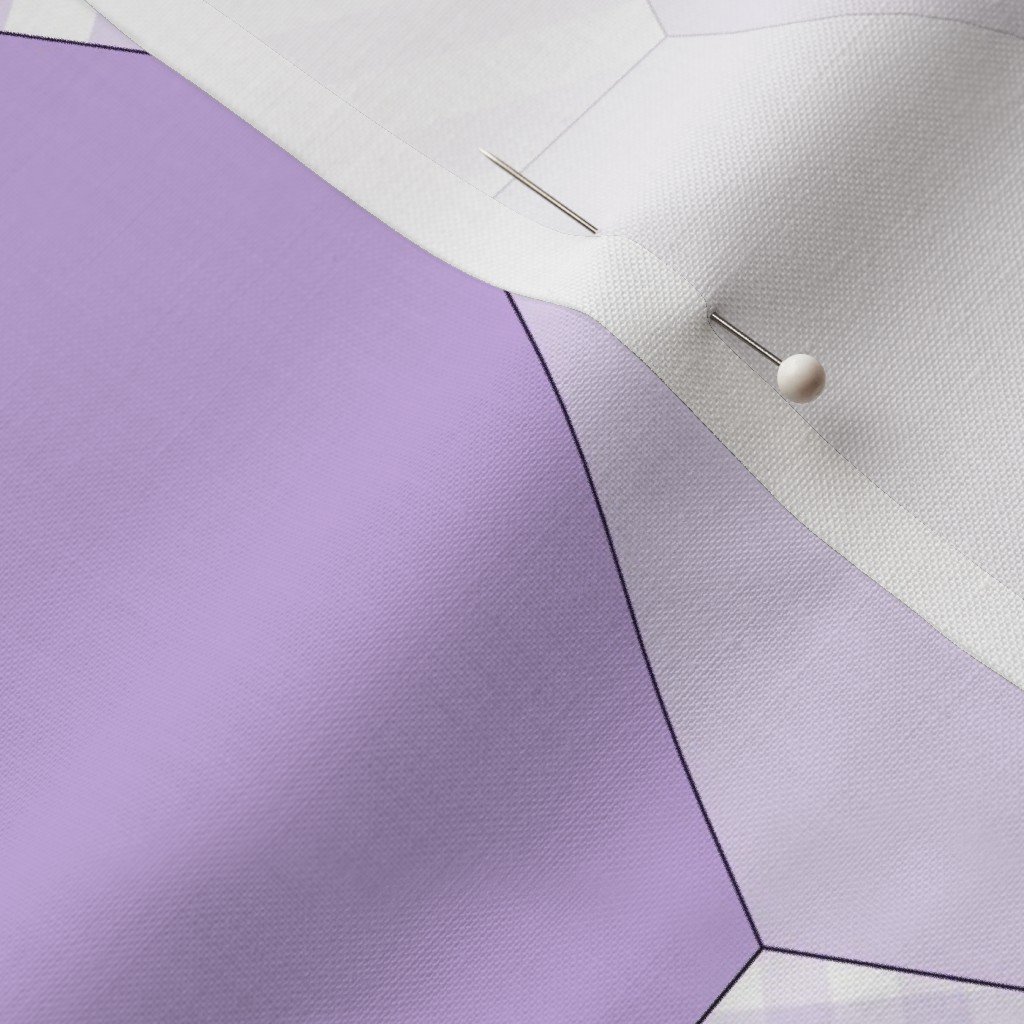 Fabric in Large Hexagonal Lavender Harmony Honeycomb Pattern Fabric Fabric in Large Hexagonal Lavender Harmony Honeycomb Pattern Fabric - Image 3
