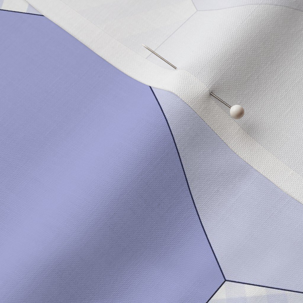 Fabric in Large Hexagonal Periwinkle Serenity Honeycomb Pattern Fabric Fabric in Large Hexagonal Periwinkle Serenity Honeycomb Pattern Fabric - Image 3