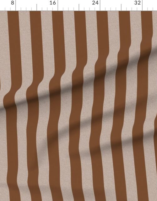 Fabric in Saddle Brown Upholstery Decor Stripe - Wilderness Series Fabric