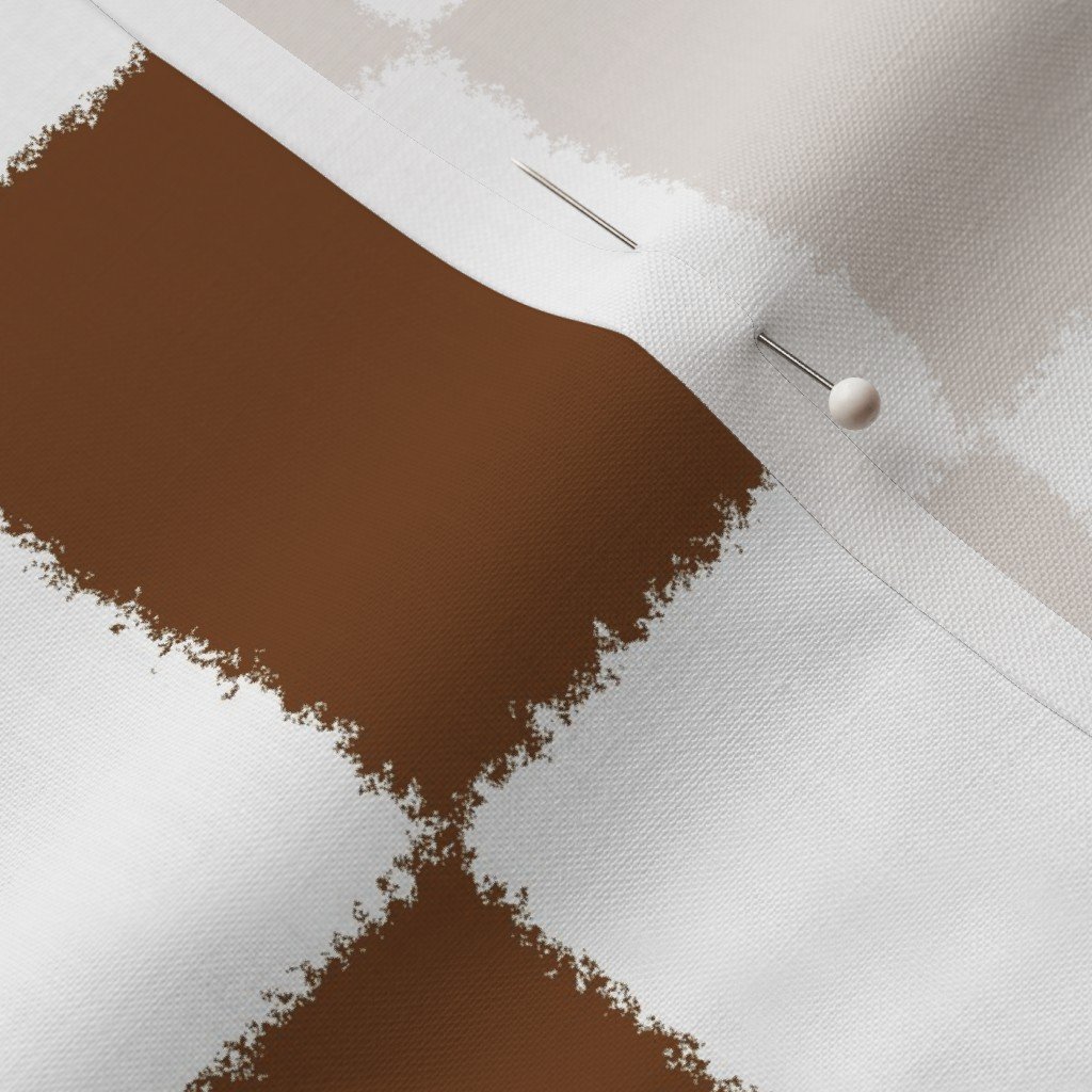 Fabric in Saddle Brown and White Tumble Edged Checkerboard Wilderness Series Nature’s Fabric Fabric in Saddle Brown and White Tumble Edged Checkerboard Wilderness Series Nature's Fabric - Image 3