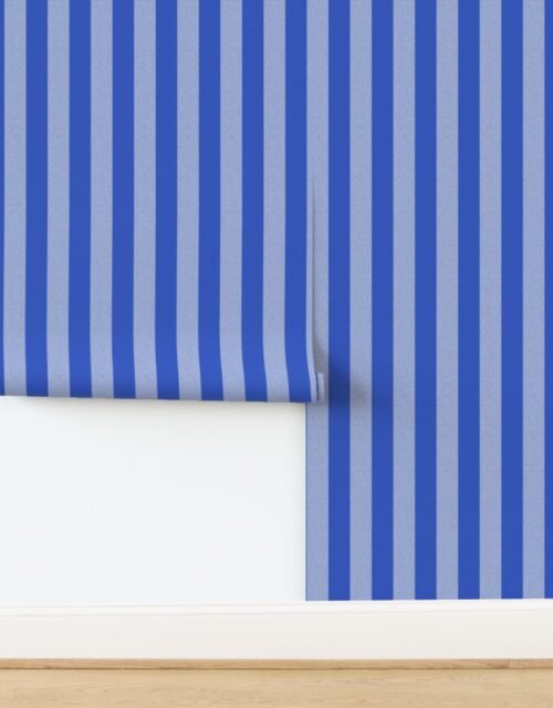 Cerulean Blue Upholstery Decor Stripe - Wilderness Series Wallpaper