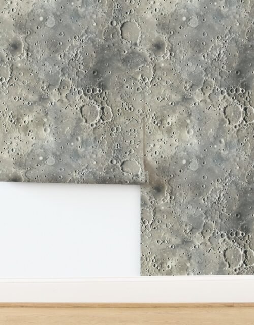 Ethereal Moon Surface Top-Down View Wallpaper