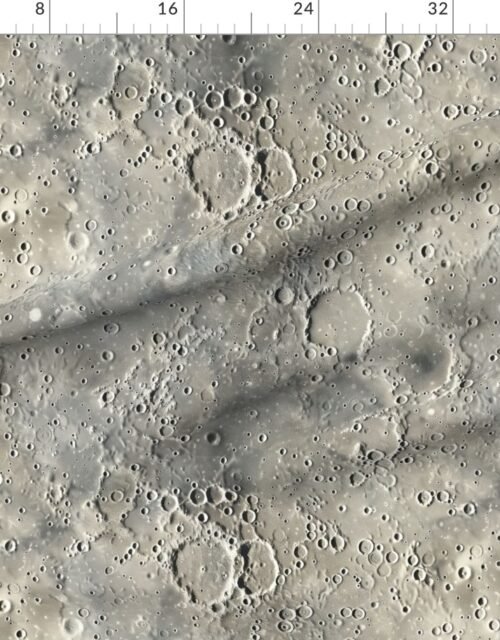 Fabric in Ethereal Moon Surface Top-Down View Fabric