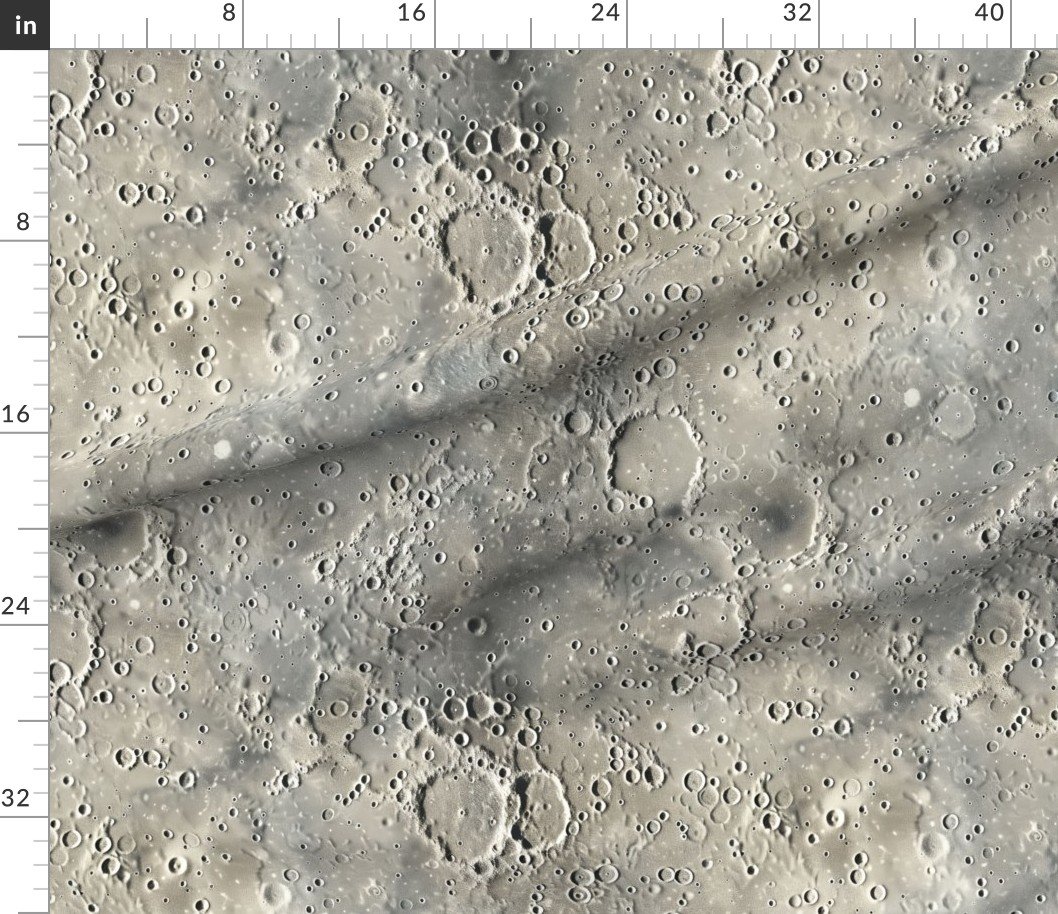 Fabric in Ethereal Moon Surface Top-Down View Fabric Fabric in Ethereal Moon Surface Top-Down View Fabric