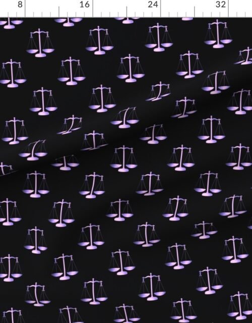 Purple Pink Scales Of Justice on Black Repeat