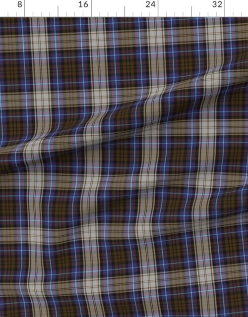 Brown Purple Gray Aqua Scottish Highland Christmas Winter Woolies