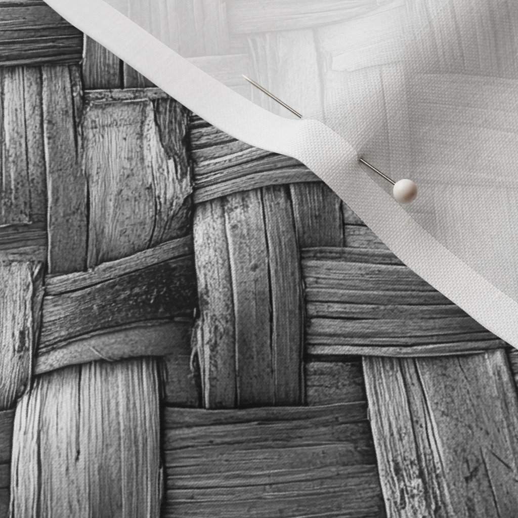 Fabric in Monochrome Woven Wood Texture – Modern Minimalism Fabric Fabric in Monochrome Woven Wood Texture - Modern Minimalism Fabric - Image 3