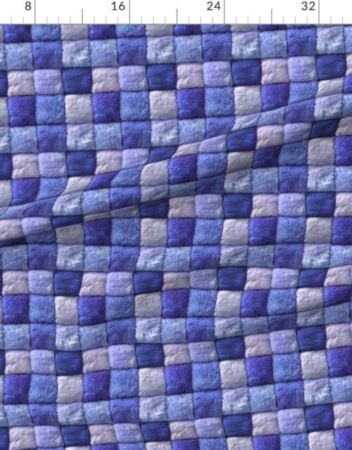 Small Lavender Purple Faux Fur Patchwork Fabric - Luxurious Plush Texture