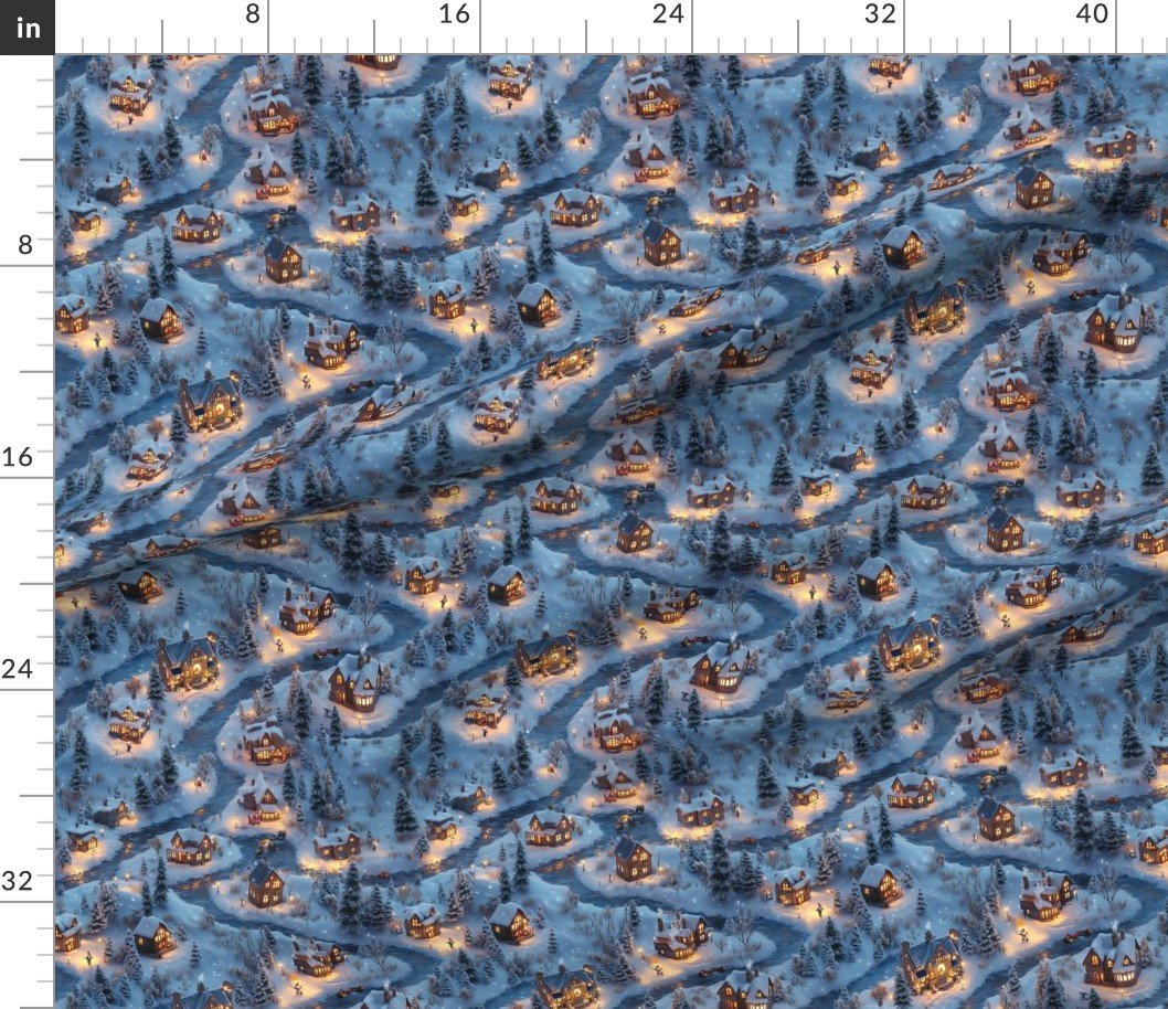 Fabric in Evening Glow – Night Before Christmas Fabric Fabric in Evening Glow - Night Before Christmas Fabric