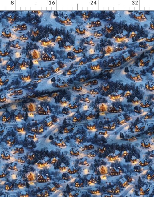 Fabric in Snowy Twilight - Night Before Christmas Fabric
