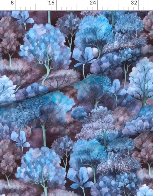 Fabric in Endless Forest Watercolor - Sapphire Dawn Fabric
