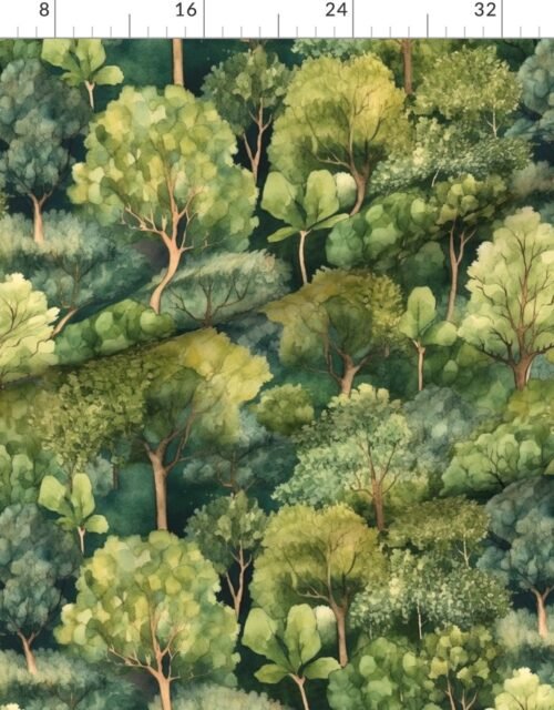 Endless Forest Watercolor - Verdant Vista
