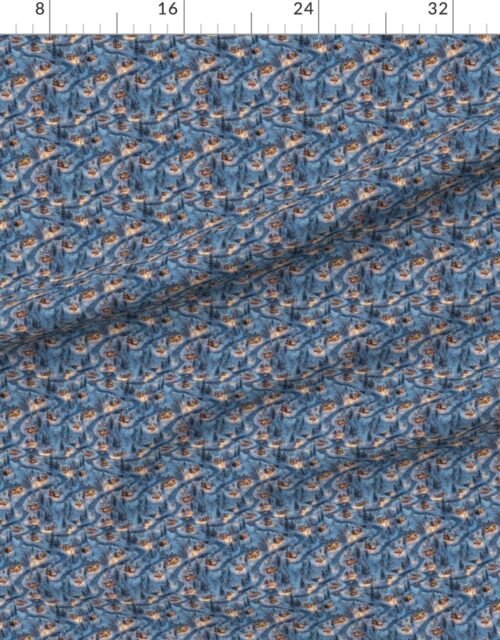 Fabric in Small Scale Evening Glow - Night Before Christmas Fabric
