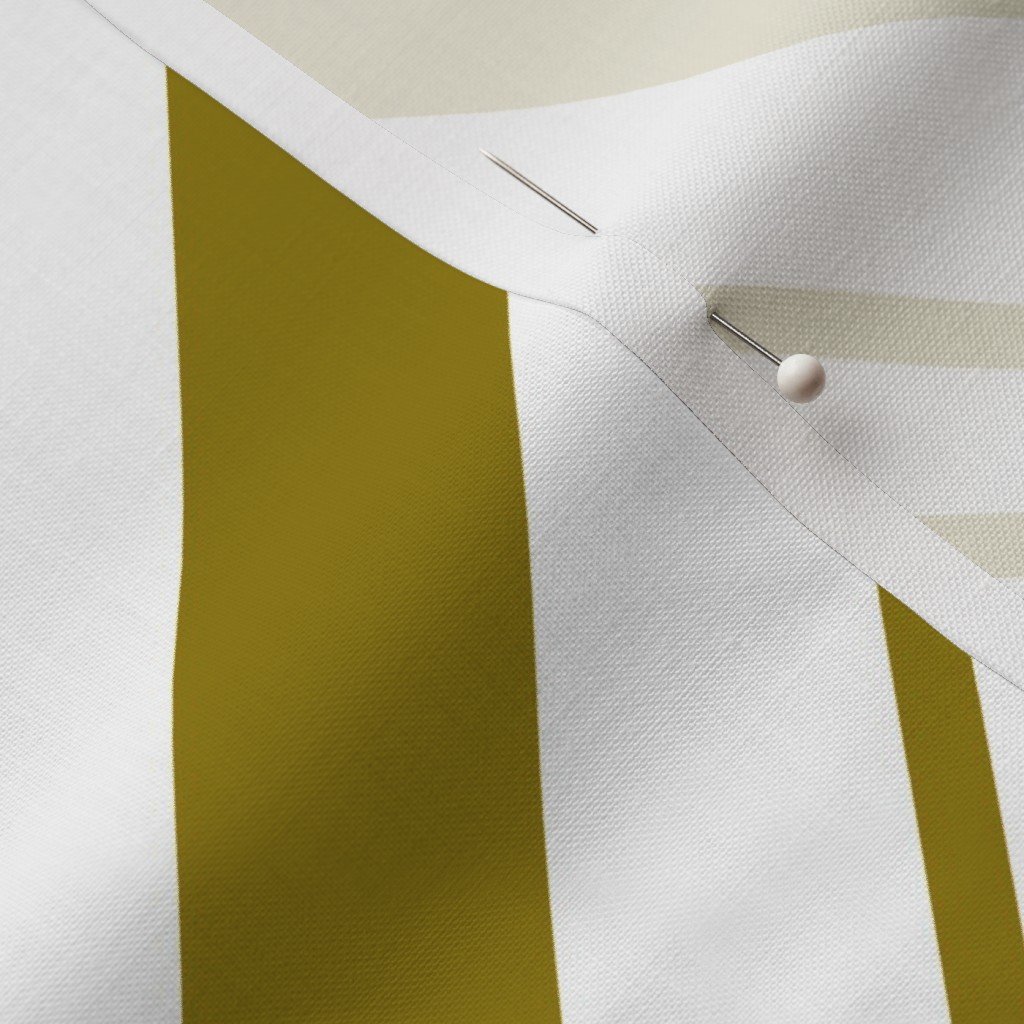 Fabric in Classic Gold Diagonal Christmas Candy Stripes on White Background Fabric Fabric in Classic Gold Diagonal Christmas Candy Stripes on White Background Fabric - Image 3