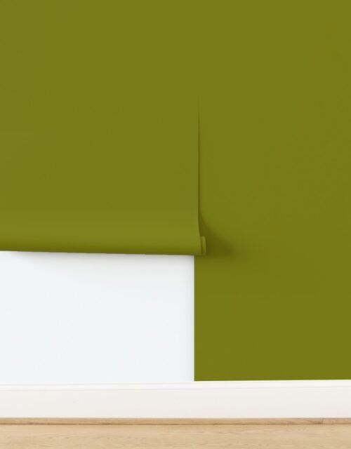 Solid Nice Olive - Palette de Provence Wallpaper