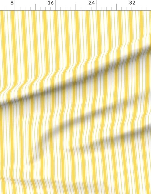 Mustard Yellow Ticking Stripe Design de Dijon