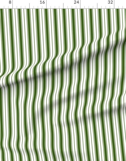 Normandy Green Ticking Stripe Design