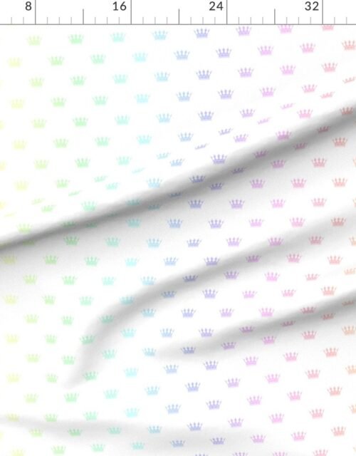 Subtle Pastel Crown Pattern - Regal Hues Collection