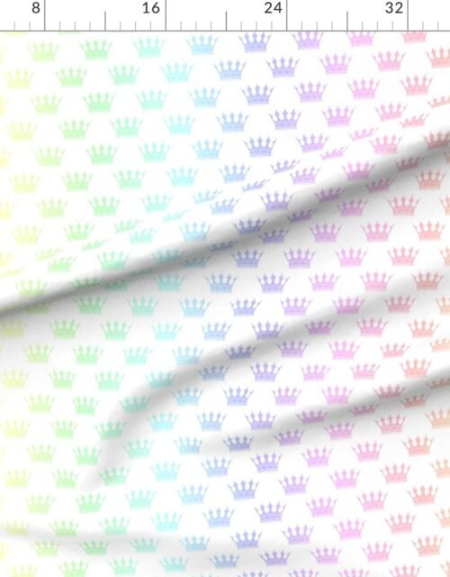Radiant Pastel Crown Pattern - Regal Hues Collection