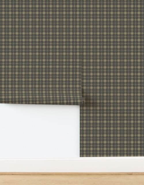 Small Brown Tan Beige Stewart Christmas Tartan Wallpaper