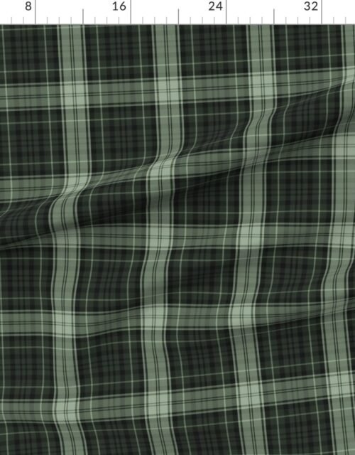 Dress Gordon Scottish Tartan in Moss Green and Mint