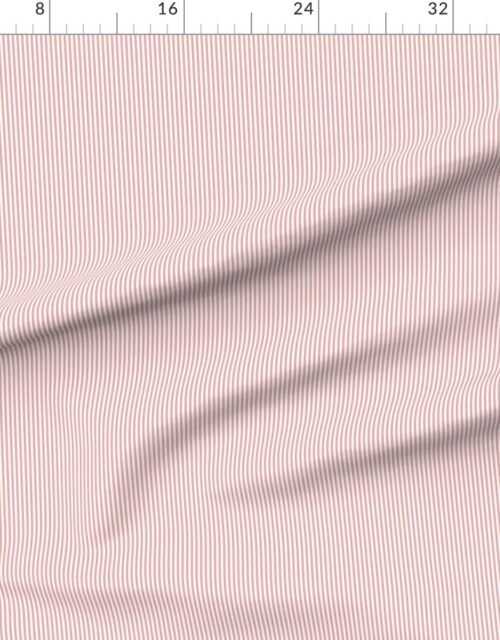 Fabric in Dusty Rose Pinstripe in an English Country Garden Fabric