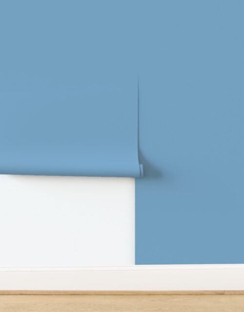 Illinois Soft Denim Blue Midwestern Ease Wallpaper