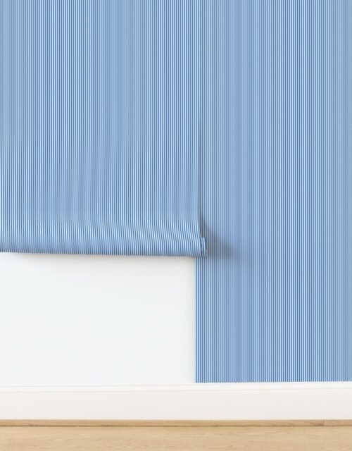 Sofa Nap Blue Pinstripe with White Pinstripes Dad Edit Wallpaper