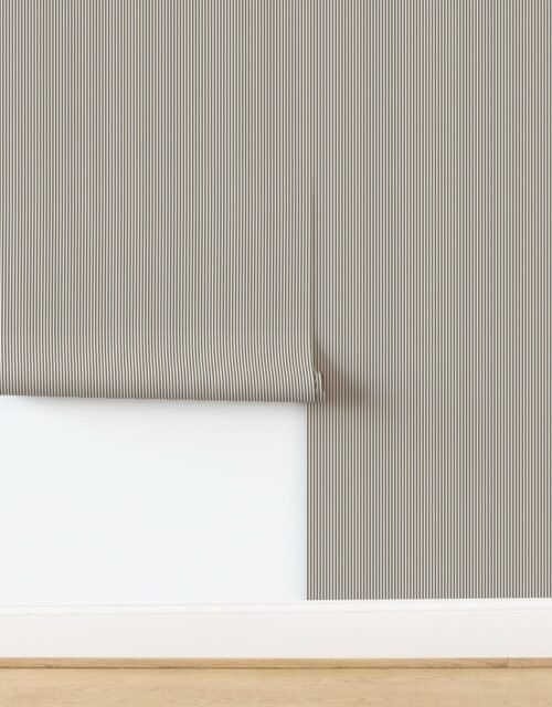 Cigar Leaf Tan and White Pinstripe Dad Edit Wallpaper