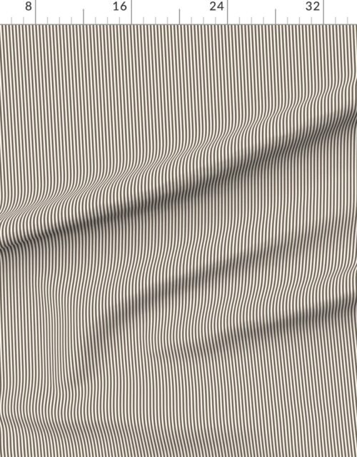 Fabric in Cigar Leaf Tan and White Pinstripe Dad Edit Fabric