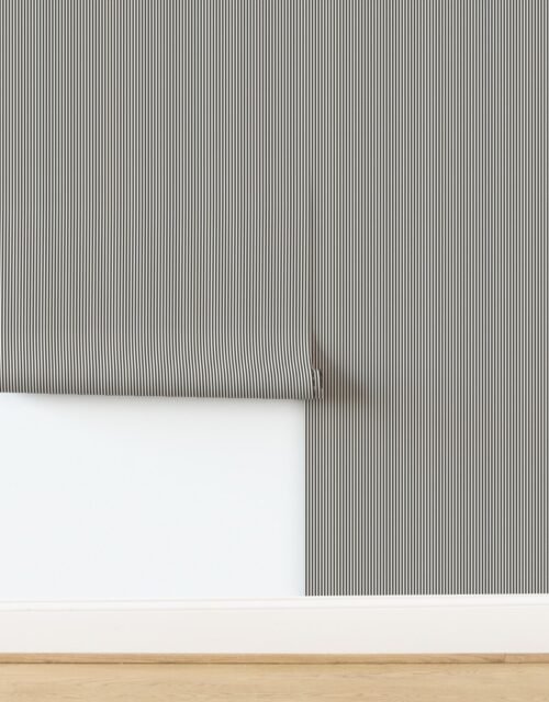Wood Chip Brown and White Pinstripe Dad Edit Wallpaper