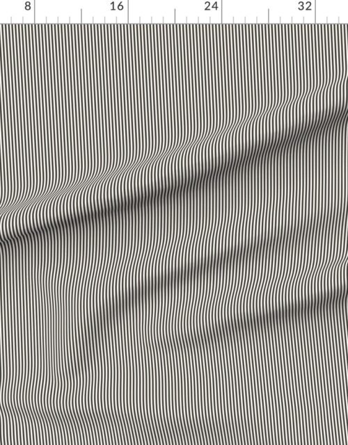 Fabric in Wood Chip Brown and White Pinstripe Dad Edit Fabric