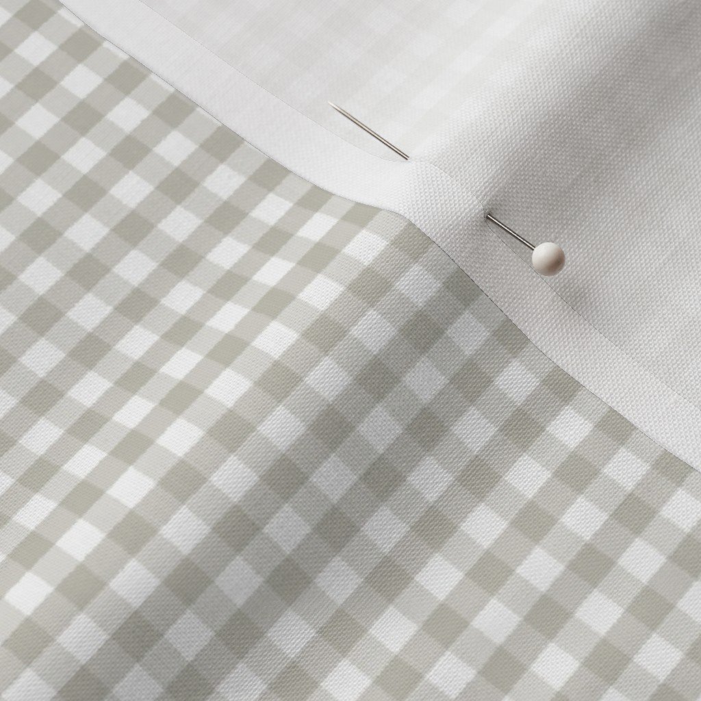 Light Putty Subtle Taupe Small Gingham Check Plaid Pattern Light Putty Subtle Taupe Small Gingham Check Plaid Pattern - Image 3