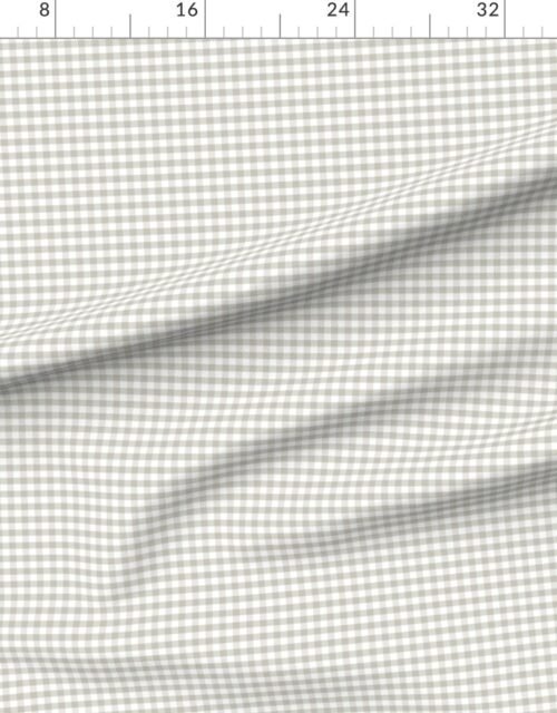 Light Putty Subtle Taupe Gingham Check Plaid Pattern