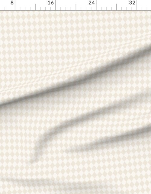Sandstone Cream Light Earth Honey Diamond Harlequin Check Pattern