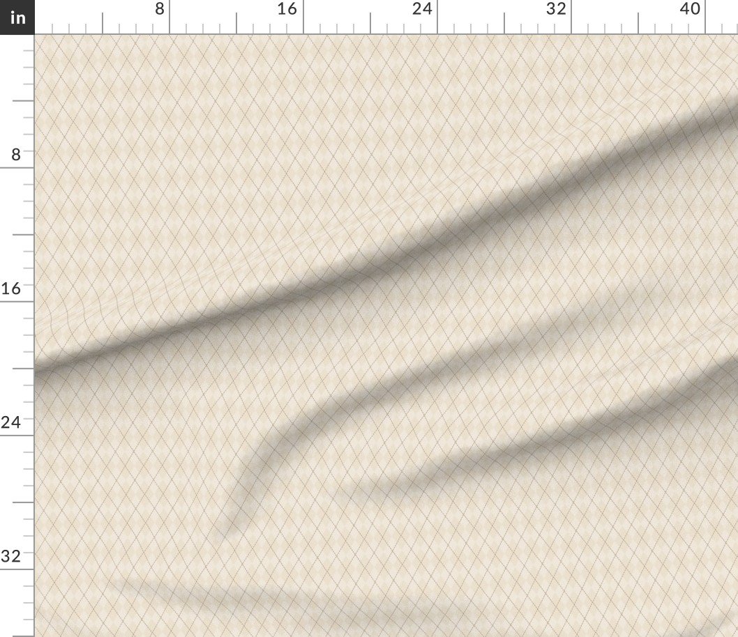 Sandstone Cream Light Earth Small Argyle Diamond Check Pattern Sandstone Cream Light Earth Small Argyle Diamond Check Pattern