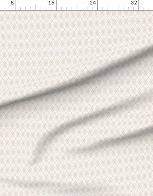 Soft Bone White Small Argyle Diamond Check Pattern